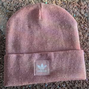 Blush adidas beanie
